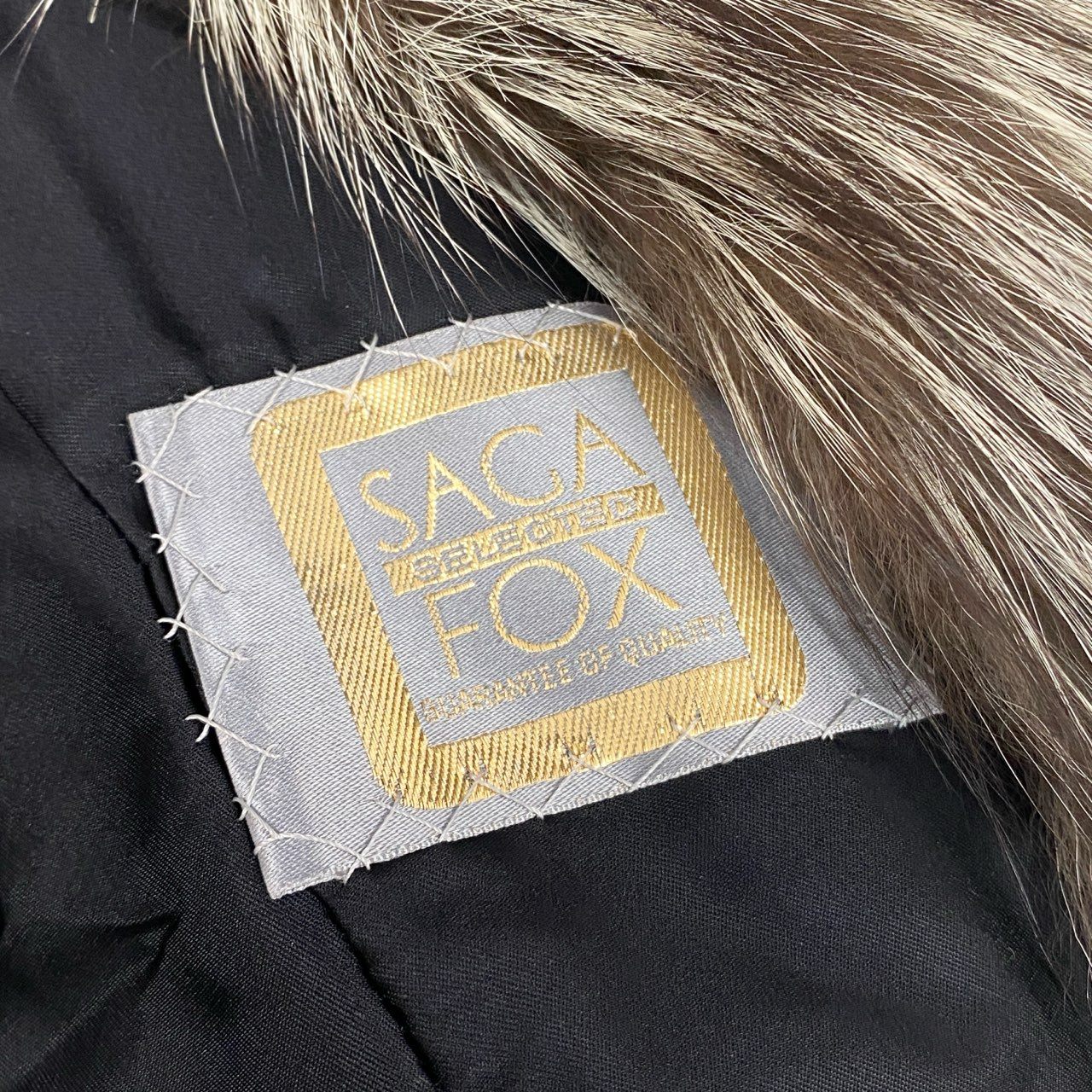 50k29 SAGA FOX サガフォックス 金サガ MG Sable FUR シルバーフォックス フォックスコート セミロングコート 毛皮コート ボリューム 13号 ブラウン系 フォックスファー レディースu02t