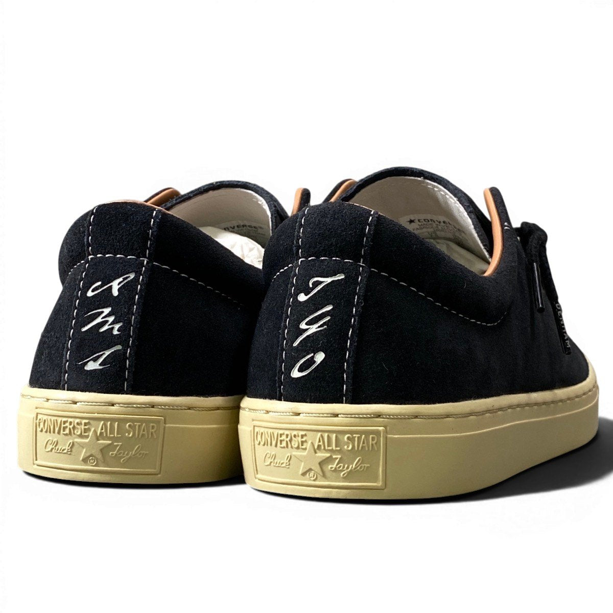 1g8 CONVERSE コンバース × DENHAM デンハム ローカットスニーカー シューズ 38001170 26cm ブラック スウェード メンズ 男性用o07t