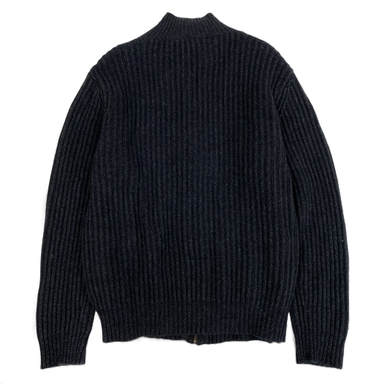 87l20 Papas パパス ニットブルゾン ジャケット カーディガン ミドルゲージ L グレー メンズu02t