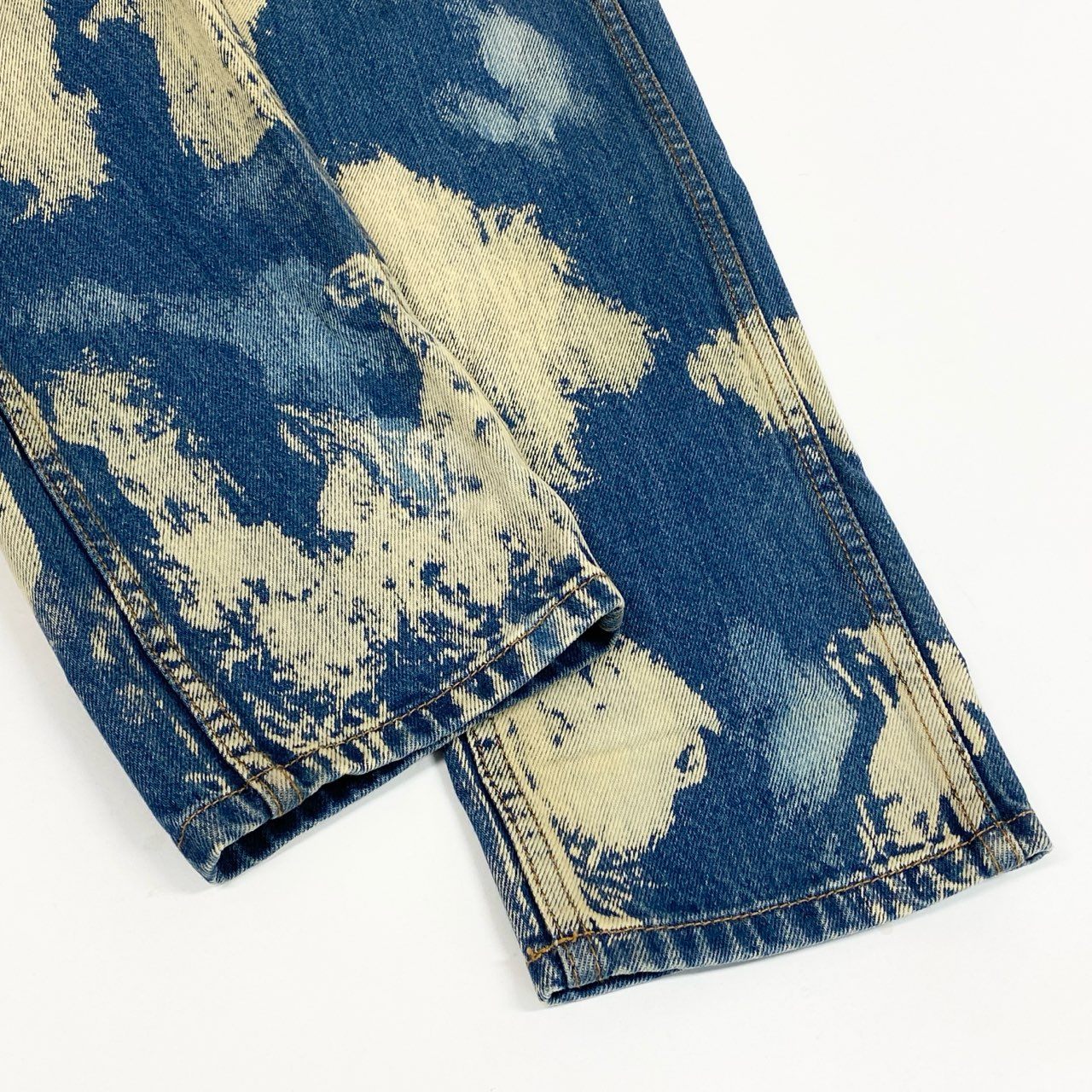 Ic2 GUUCI グッチ 2017 スタッズ ブリーチ デニム ミケーレ 30 ブルー系 コットン メンズu02t