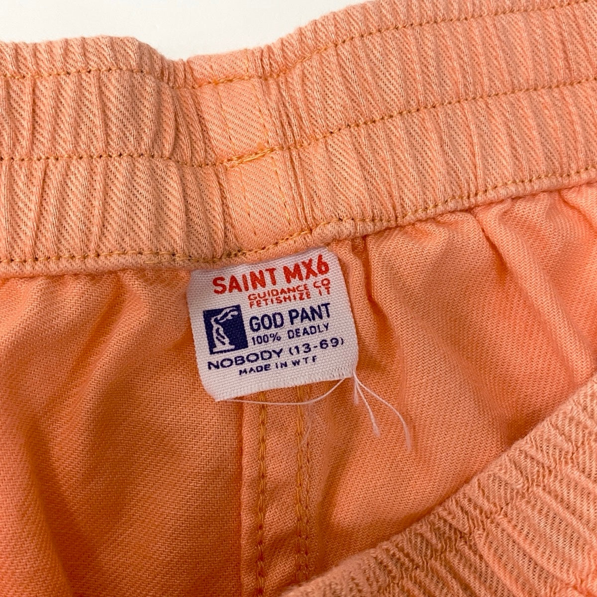 26g11 【未使用タグ付】 SAINT MXXXXXX セントマイケル 24SS EASY SHORTS ハーフパンツ ショートパンツ サイズS オレンジ コットン100％ メンズu02t