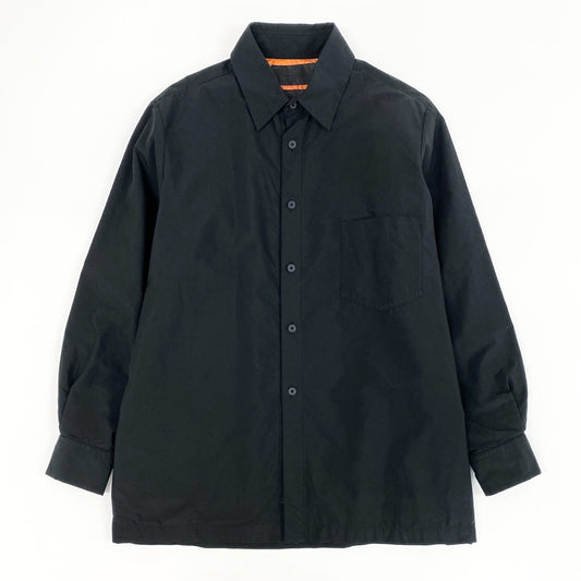 36d8 FUMITO GANRYU フミトガンリュウ Padded Shirt 中綿入りシャツ ジャケット FU4-SH-10 1 ブラック 画像参照 日本製 オーバーサイズ ビッグシルエット
