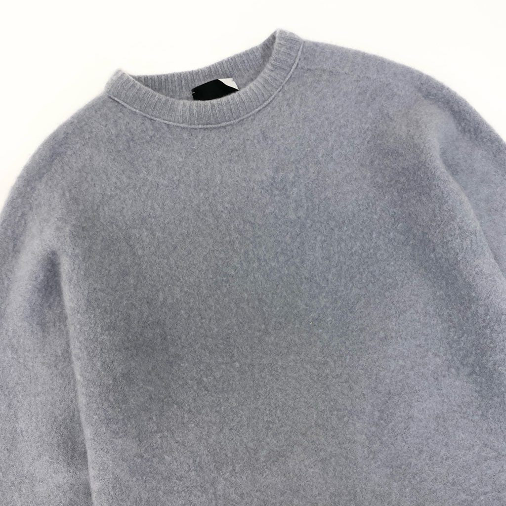 40l25 ATON エイトン FUR CASHIMIYA CREW カシミヤニット ニットセーター 6930938 04サイズ グレー カシミヤ100％ レディースo07t