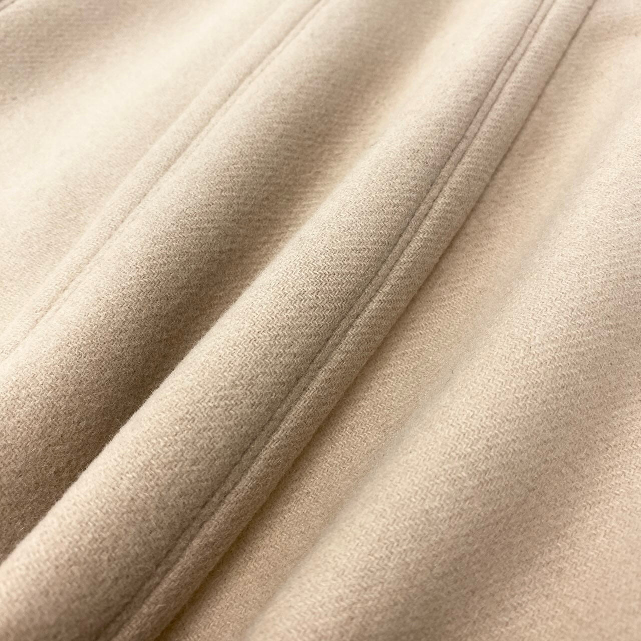92g27 BURBERRY LONDON BLUE LABEL バーバリーロンドン ブルーレーベル Aラインコート アンゴラウール混 裏地ノバチェック 裾フリル サイズ36 ベージュ レディース 女性用o07t