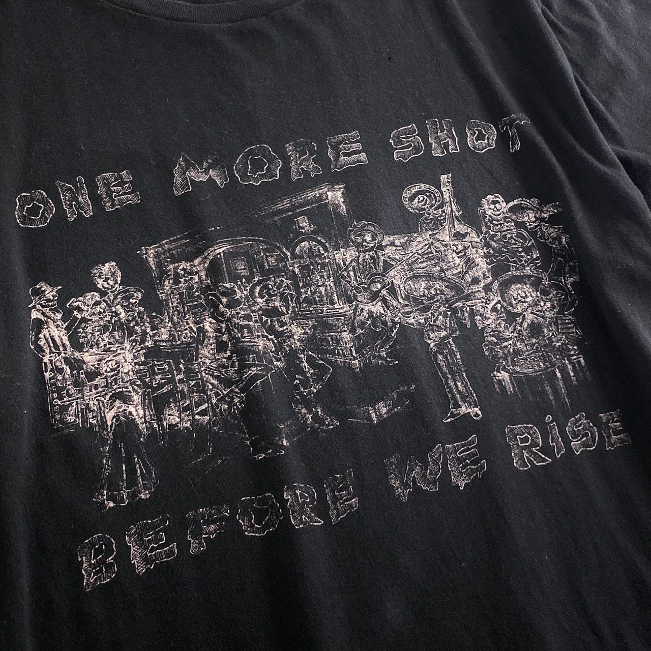 60e11 SAINT LAURENT PARIS サンローラン パリ One More Shot Tee ワンモアショット Tシャツ 半袖 カットソー 551402 YB2ZS Lサイズ ブラック コットン フランス製