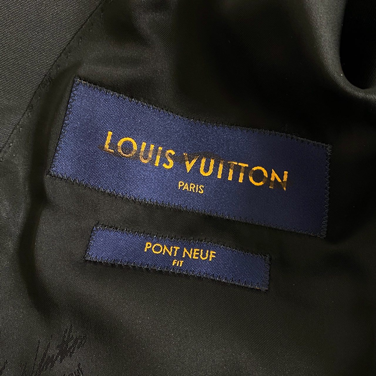 74i12 《新品タグ付き》 LOUIS VUITTON ルイヴィトン シングルスーツ セットアップ モノグラム RM212F ZLH HKCF4E サイズ44 ブラック ウール メンズ