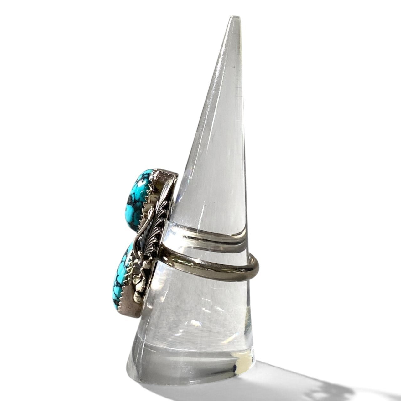h19 PETERSON JOHNSON インディアンジュエリー ターコイズ リング 16.5号 シルバー STERLING ナバホ アクセサリーt18r