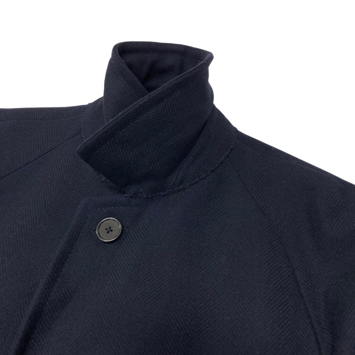 2g14 Ermenegildo Zegna エルメネジルドゼニア チェスターコート ロングコート サイズ50 ネイビー ウール100％ メンズ 紳士服o07t