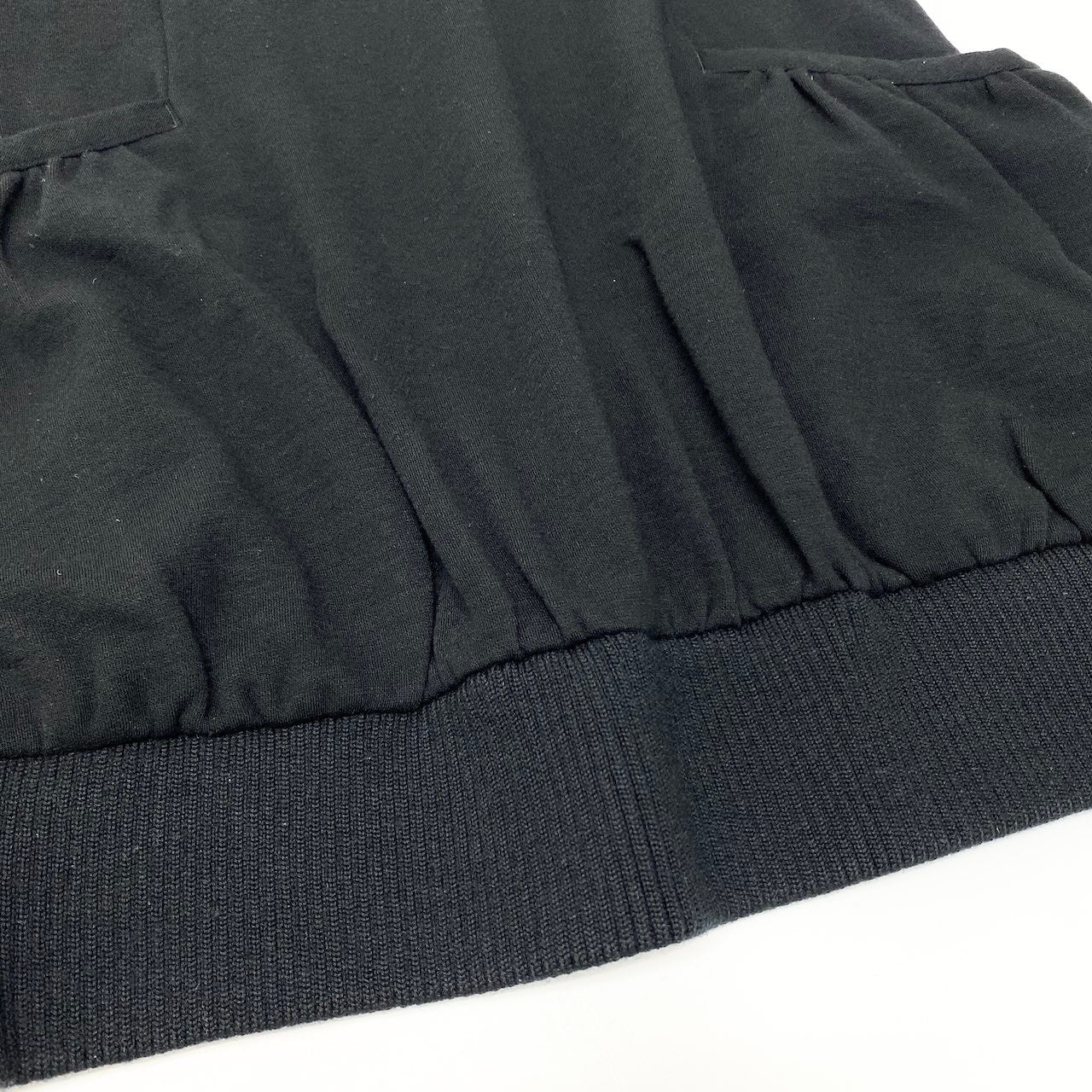 85d9 BURBERRY BLUE LABEL バーバリー ブルーレーベル ワンポイントロゴ 半袖ワンピース サイズ38 ブラック ドレスt18r