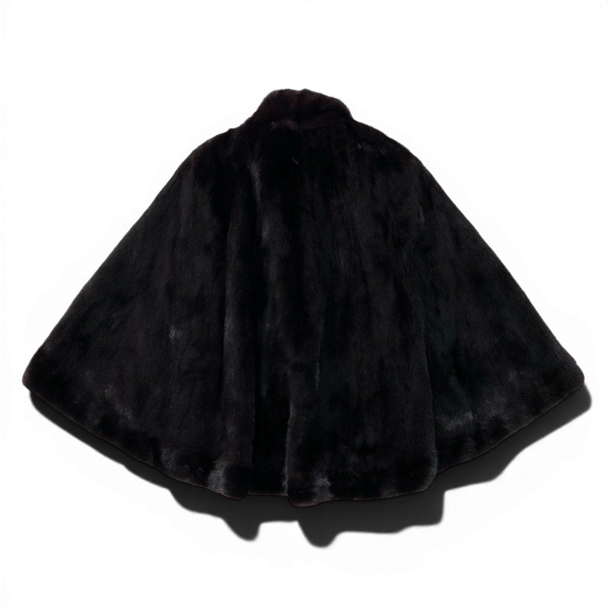 3g13 毛皮ポンチョ ミンクコート マホガニーミンク 最高級本毛皮  FREE ブラック MINK FUR レディースu02t