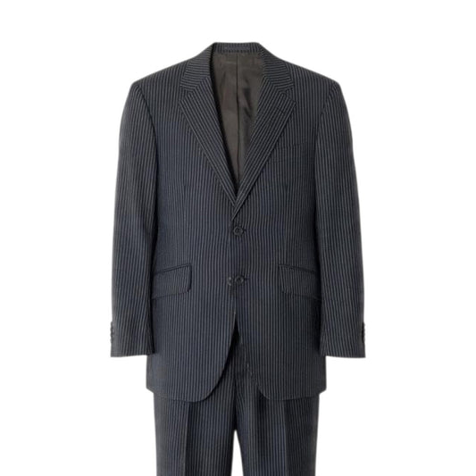 48j16 Paul Smith LONDON ポールスミス セットアップ シングルスーツ ストライプ サイズM ネイビー メンズ 紳士服u02t