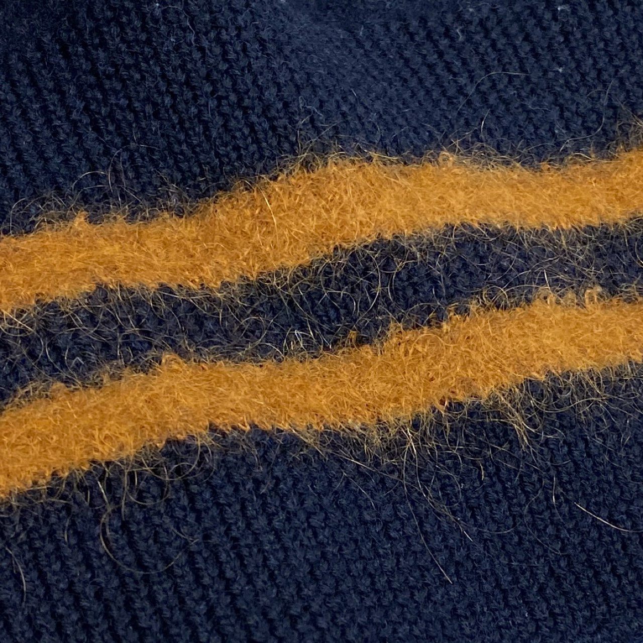 10a13 MARNI マルニ モヘアウールニット ロングスリーブ セーター モックネック バイカラー イタリア製  メンズ 紳士服 サイズ44 ネイビーu02t