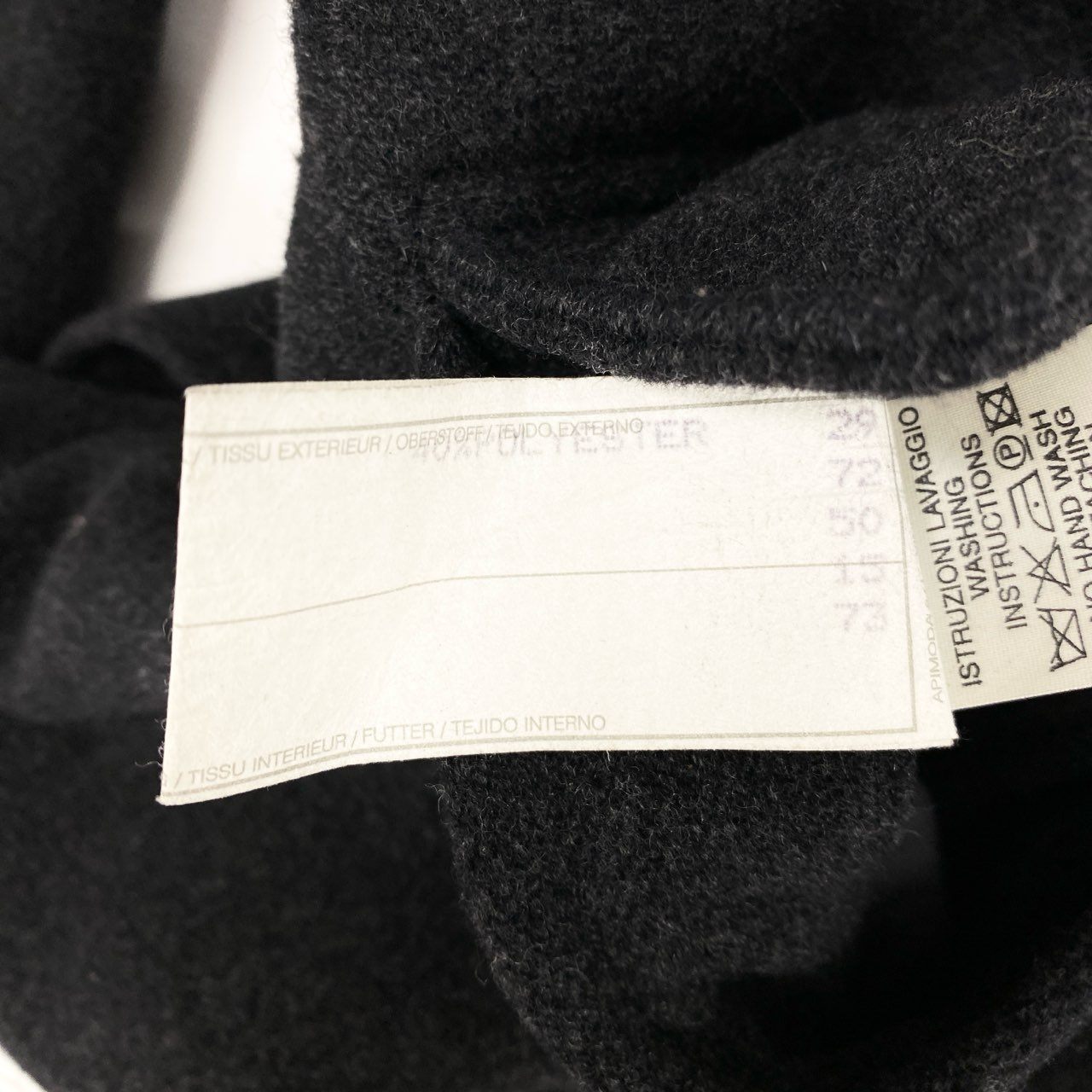 32i9 GIORGIO ARMANI ジョルジオアルマーニ BORGONUOVO 21 90’s old ダブルフェイス セミロングコート イタリア製 メンズ 男性用 2501573 46 ダークグレーu02t