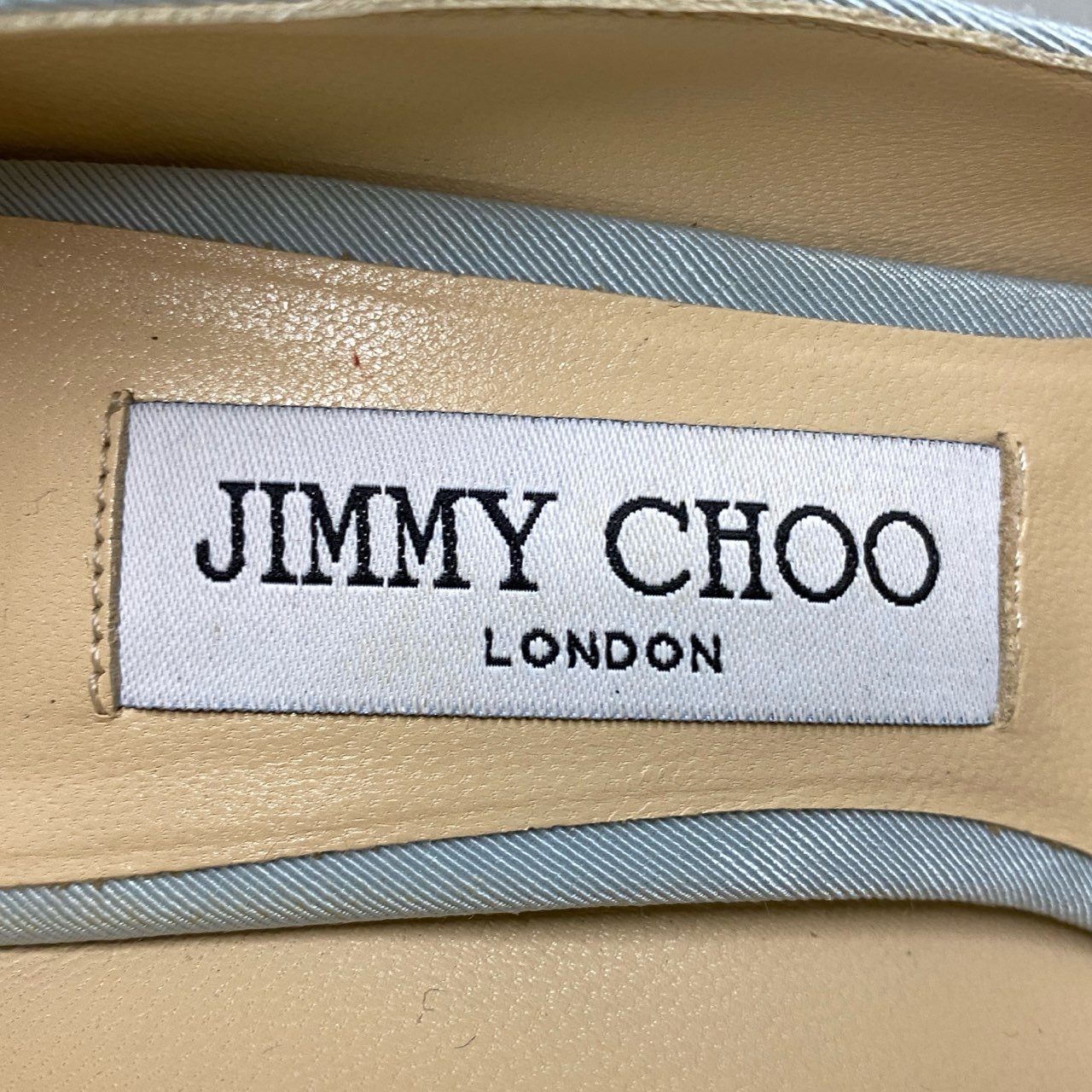 a23 《極美品》 JIMMY CHOO ジミーチュウ ROMY85 クリスタルティアラ パンプス サイズ37 ブルー Crystal Tiara シューズt18r