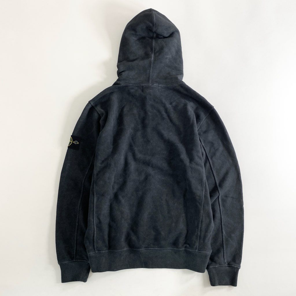 71g3 【未使用保管品】 タグ付 Supreme × STONE ISLAND シュプリーム ストーンアイランド Hooded Sweatshirt フーデッドスウェットシャツ パーカー プルオーバー 7025601S2 Mサイズ ブラック コットン