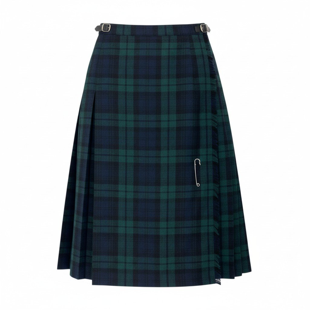 23L8 O’NEIL OF DUBLIN オニールオブダブリン 定番 チェック柄 巻きスカート ロングスカート クリップ付き 12 グリーン レディース 女性用u02t