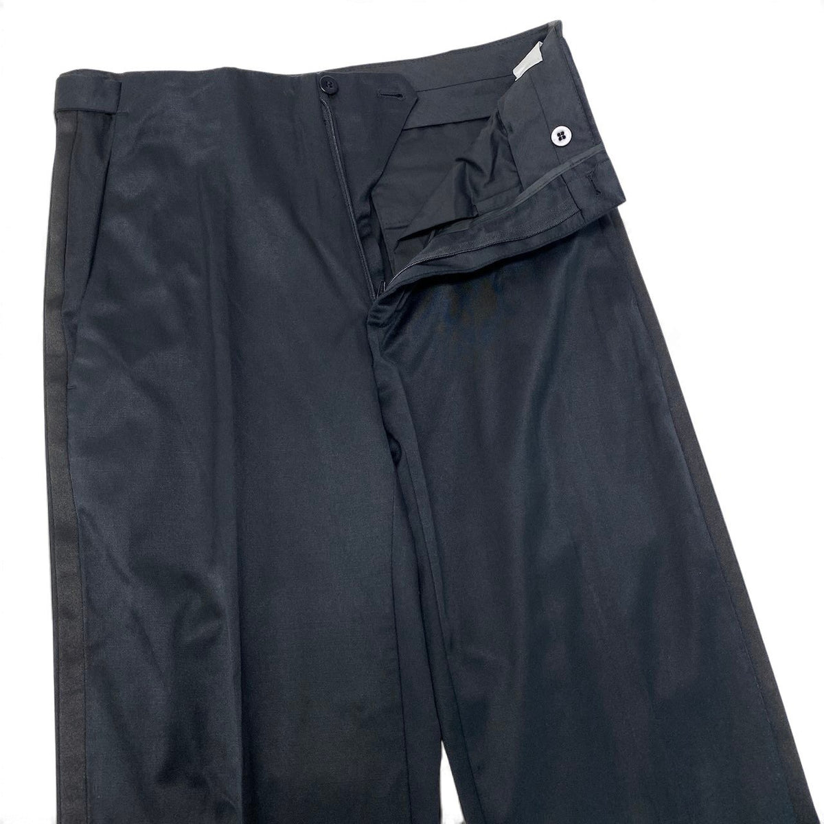 21j15 【未使用】 DIOR HOMME ディオール オム サイドライン スラックスパンツ ストレッチ 933C704S4902 サイズ44C ブラック メンズ フォーマルu02t