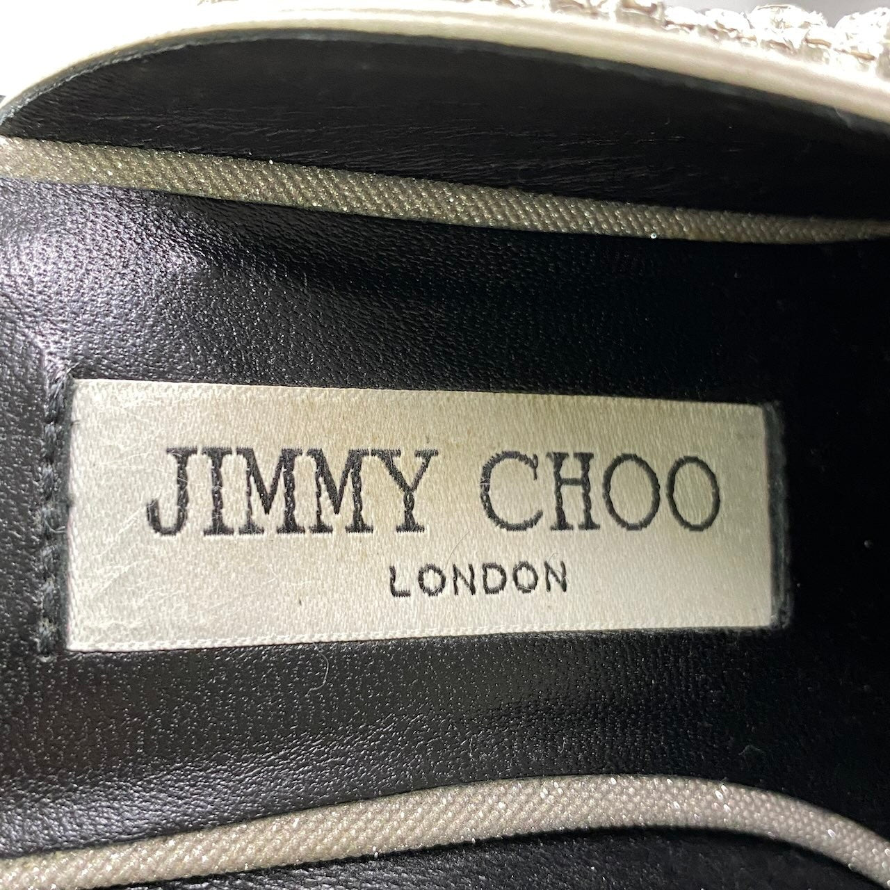 1g7 JIMMY CHOO ジミーチュウ 24ss Cece 60mm グリッターミュール ミドルヒール 36 1/2 シルバー レディースu02t