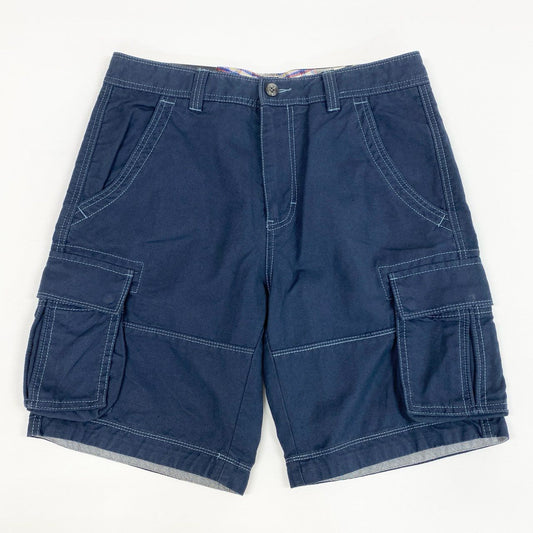 45j15 《新品保管品》HUGO BOSS ヒューゴボス ハーフパンツ カーゴパンツ 膝丈 ボトムス 44サイズ ネイビー メンズu02t