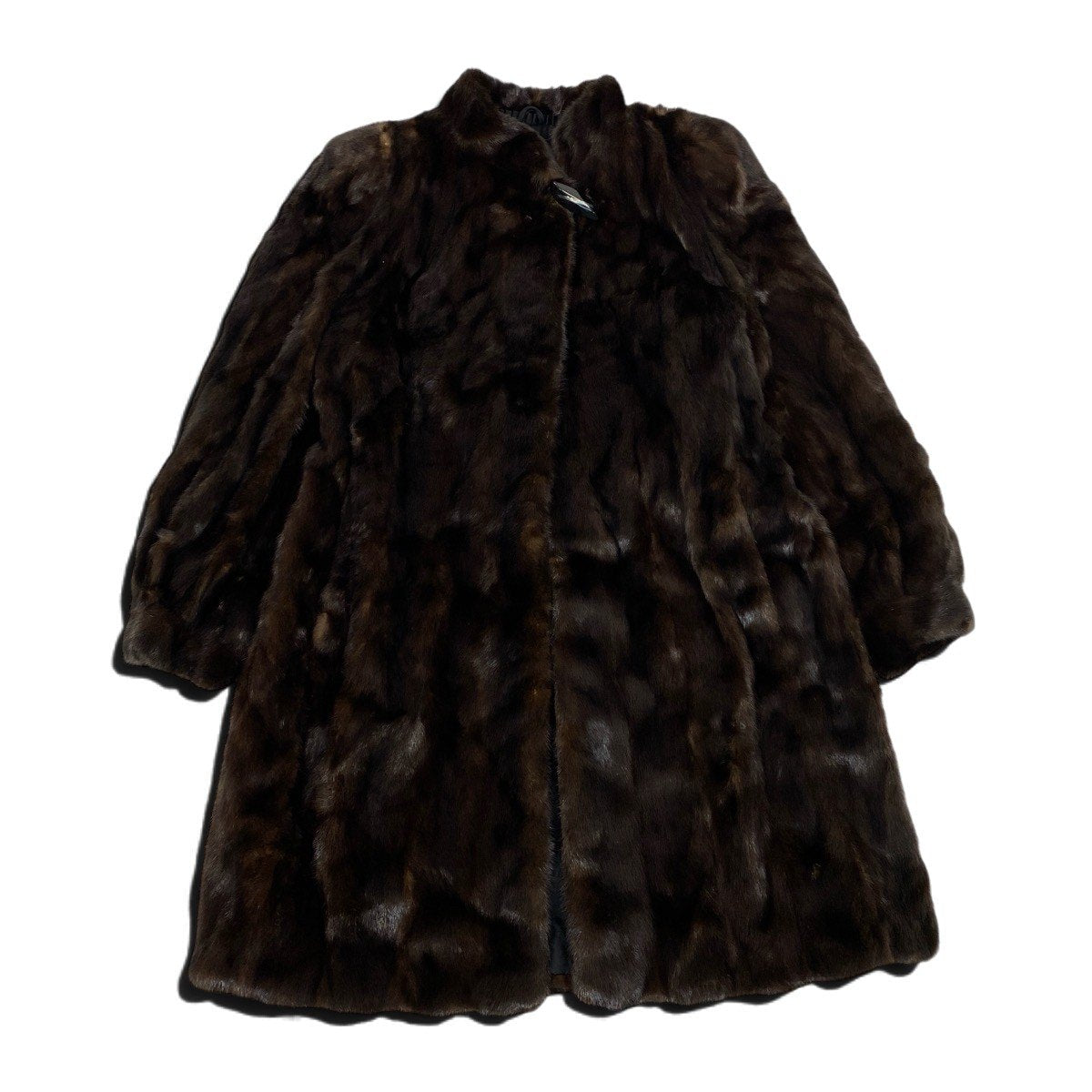 30j7 TOGU マホガニーミンク ロングコート サイズ13 ブラウン 本毛皮 Mink Fur Long Coat リアルファーt18r