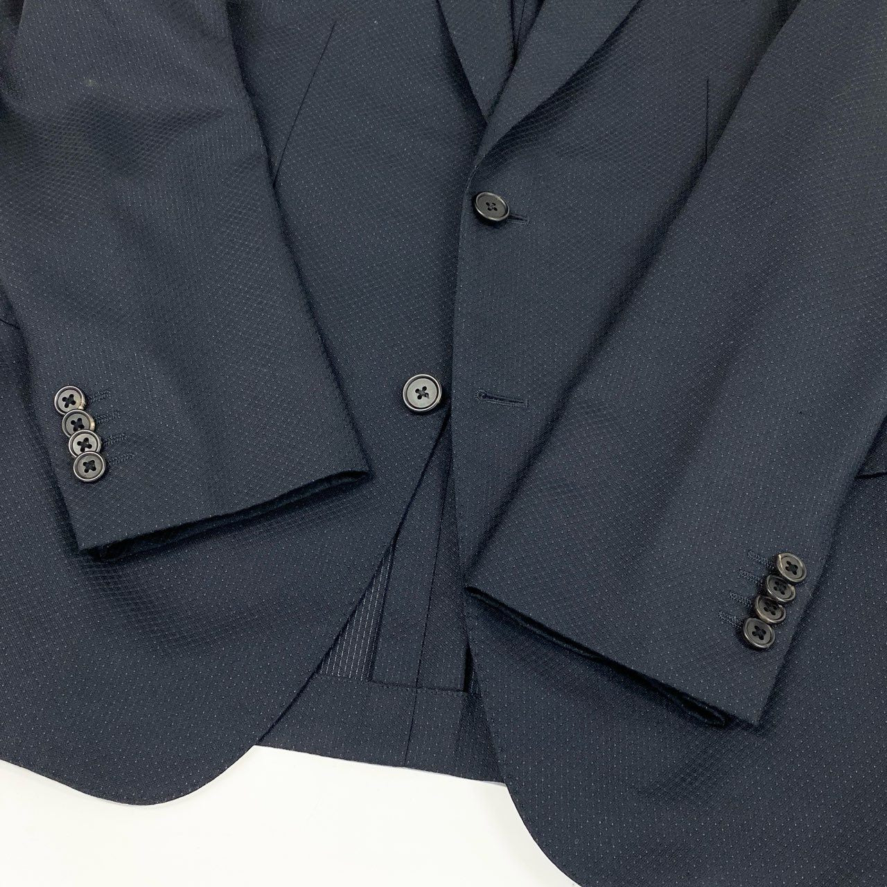 60d13 Paul Smith ポールスミス SOHO FIT セットアップスーツ シングルスーツ 背抜き ウール混 PF-ST-78862 サイズL ネイビー メンズ 紳士服o07t