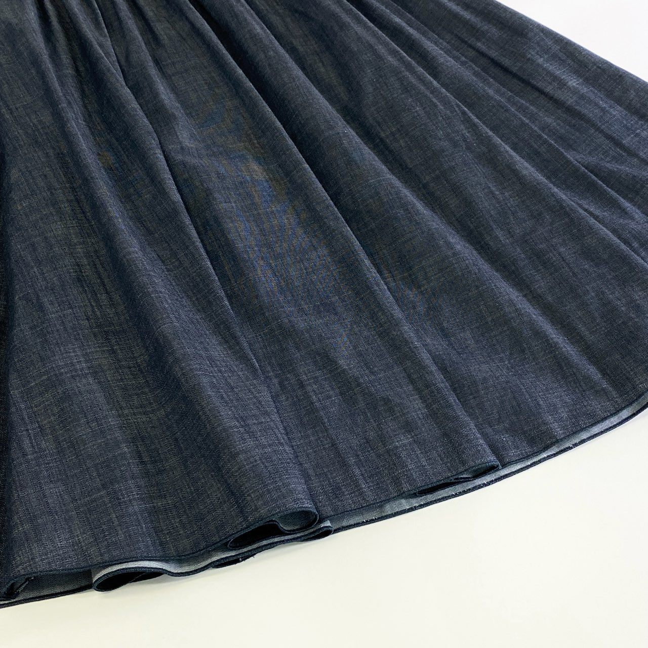 29j9 《美品》定価\71,500 FOXEY NEW YORK フォクシー ニューヨーク 24年モデル Georgia Skirt ジョージア スカート 44228 40 インディゴ 日本製