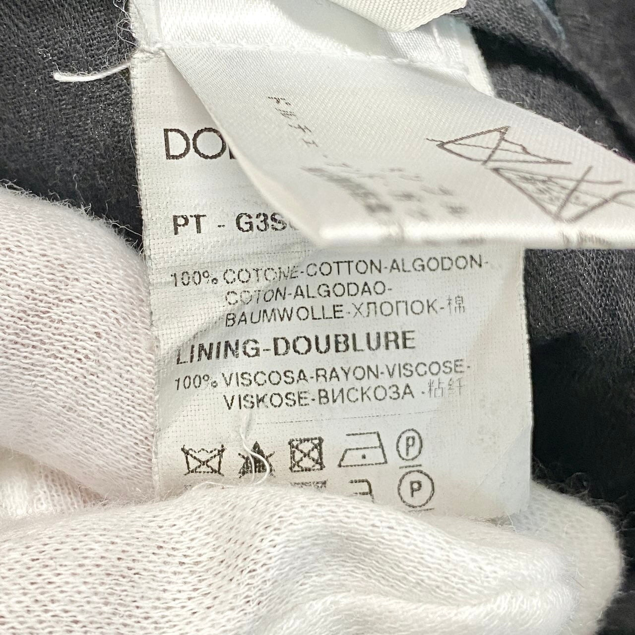 21f16 DOLCE&GABBANA ドルチェアンドガッバーナ タックパンツ スラックスパンツ ボトムス サイズ48 グレー メンズ 紳士服u02t