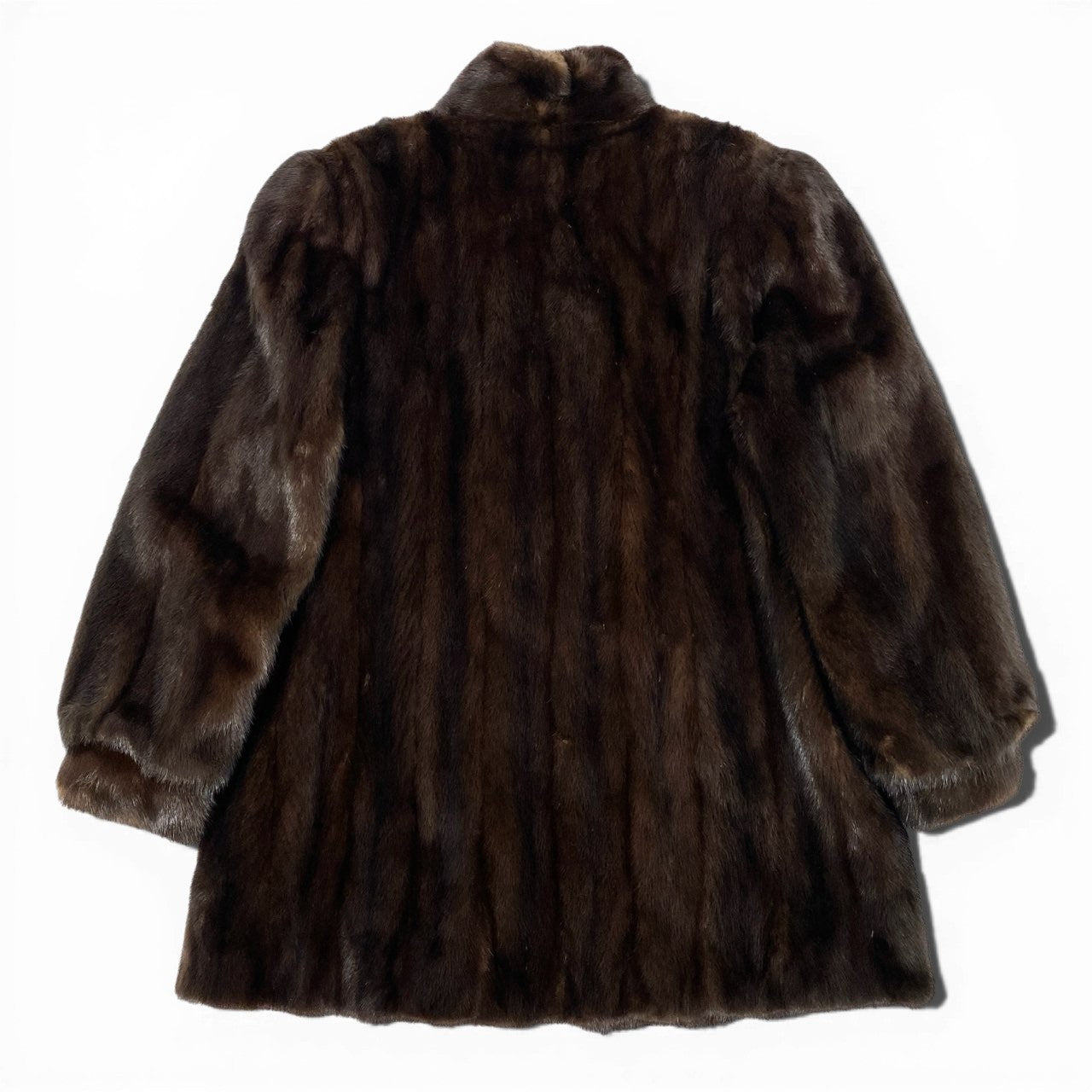 84a21 Rambulton ランブルトン マホガニーミンク ロングコート レディース 女性用 サイズ11 ブラウン系 ミンクファー 本毛皮u02t