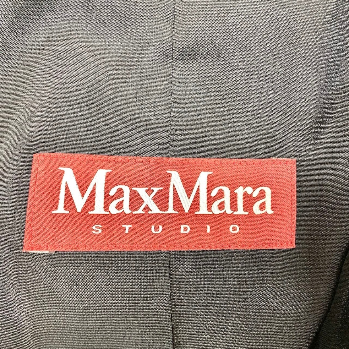88i1 【美品】 MaxMara STUDIO マックスマーラ ステュディオ テーラードジャケット フォーマル サイズ46 ブラック レディース 女性用o07t
