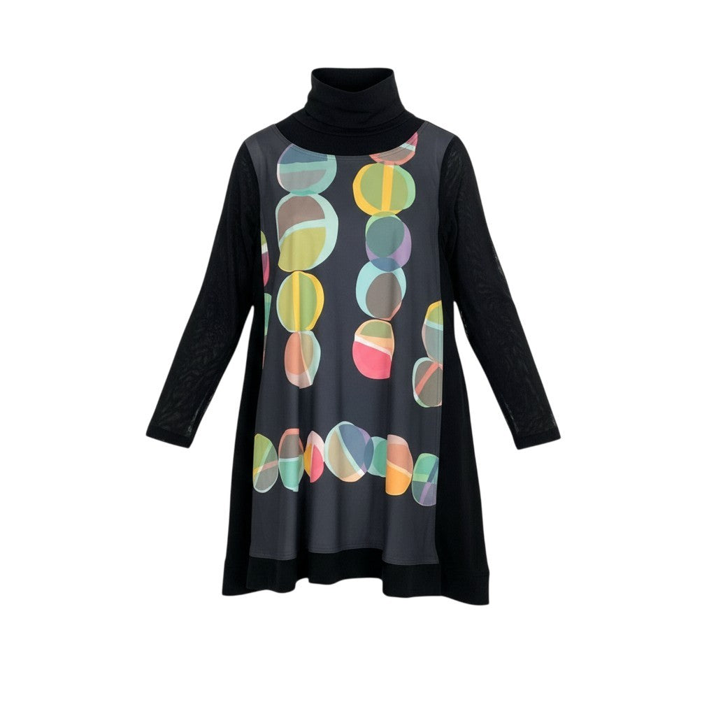 38k26 《美品》 TOKUKO 1er VOL トクコプルミエヴォル ロングワンピース シアースリーブ メッシュ切替 レディース 女性用 9 ブラックu02t