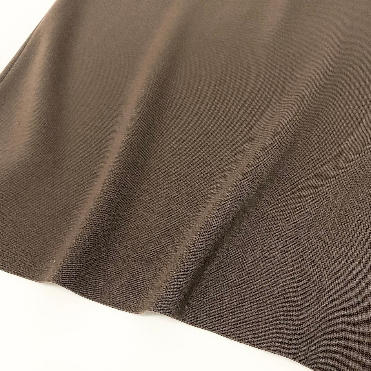 62e12 【美品】 Salvatore Ferragamo サルヴァトーレフェラガモ セットアップスカート ニットジャケット ニットスカート サイズL / M ブラウン ウール100％ レディース 女性用o07t
