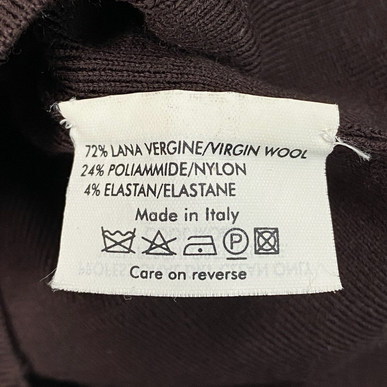 Eb26 Yves Saint Laurent rive gauche イヴサンローラン リブゴーシュ スクエアネック ボウタイ ニット トップス M ブラウン レディースu02t