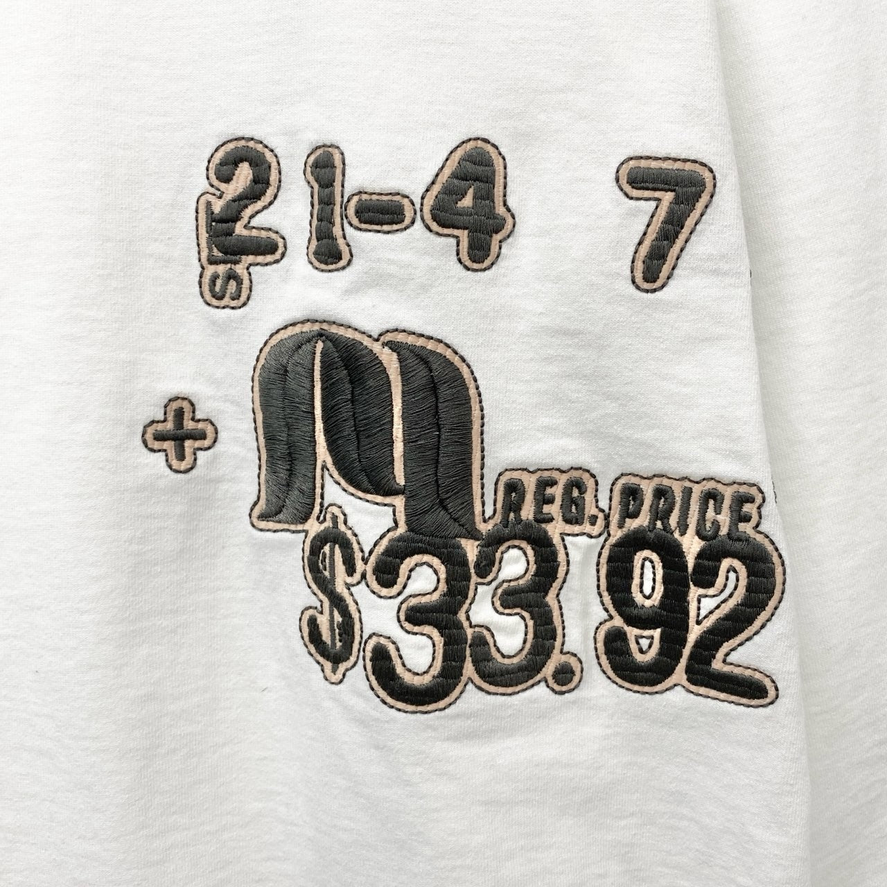 83b26 JIL SANDER ジルサンダー 長袖Ｔシャツ カットソー トップス ワッペン Ｓ ホワイト系 コットン メンズu02t