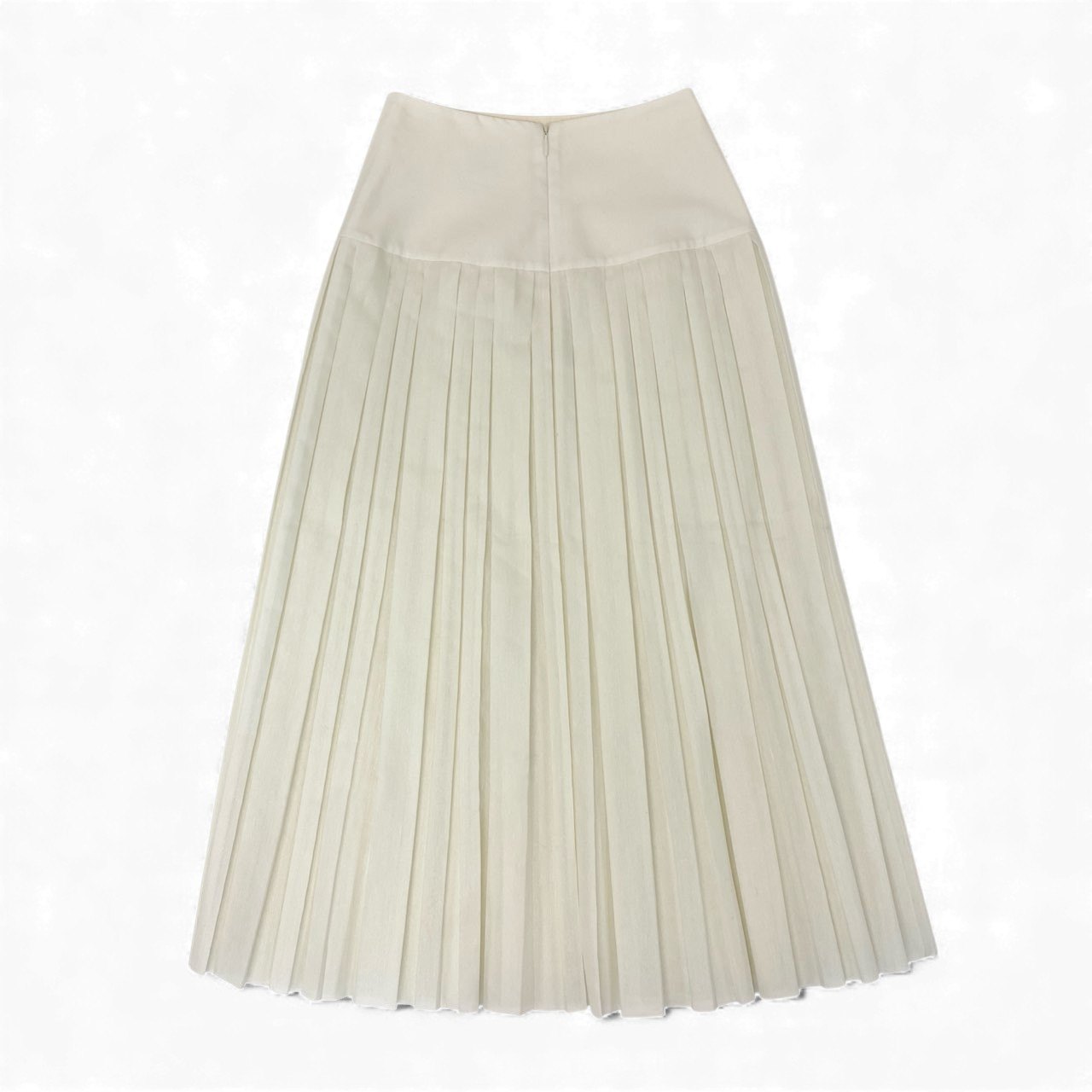 21k14【美品】THE ROW ザ ロウ プリーツスカート ロングスカート 4958-W1749 0サイズ アイボリー レディースu02t