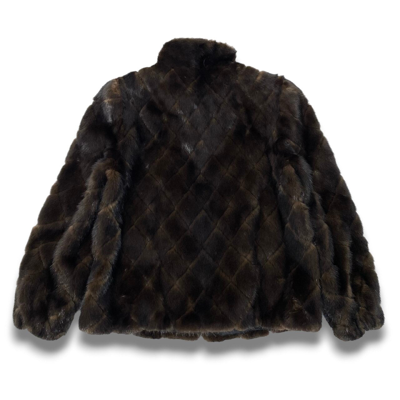 47c18 nakamura fur ダイヤモンドカット ミンクファー ジャケット コート ブラウン 本毛皮 Diamond Cut Mink Fur Coatt18r
