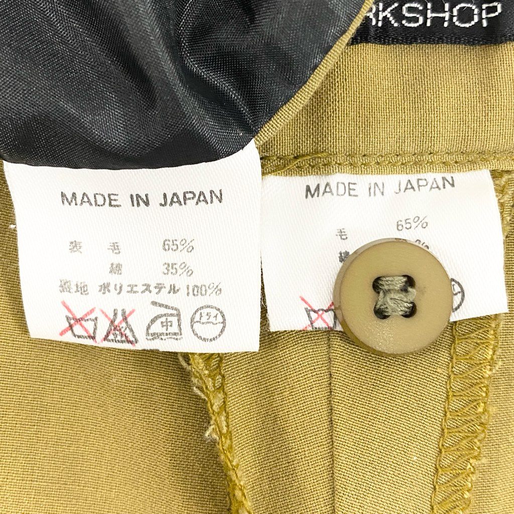 5a12 Y`s for men ワイズフォーメン ヨウジヤマモト セットアップスーツ カジュアルスーツ コットンウール メンズ 紳士服 グリーン系u02t