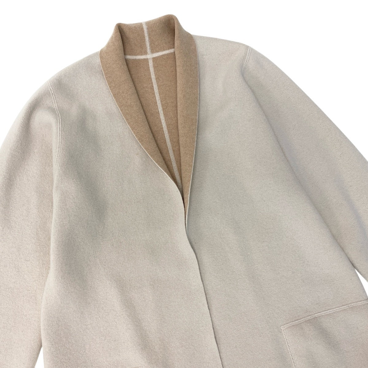 26f16 MaxMara マックスマーラ  ウールコート アウター Sサイズ ベージュ レディース 女性用u02t
