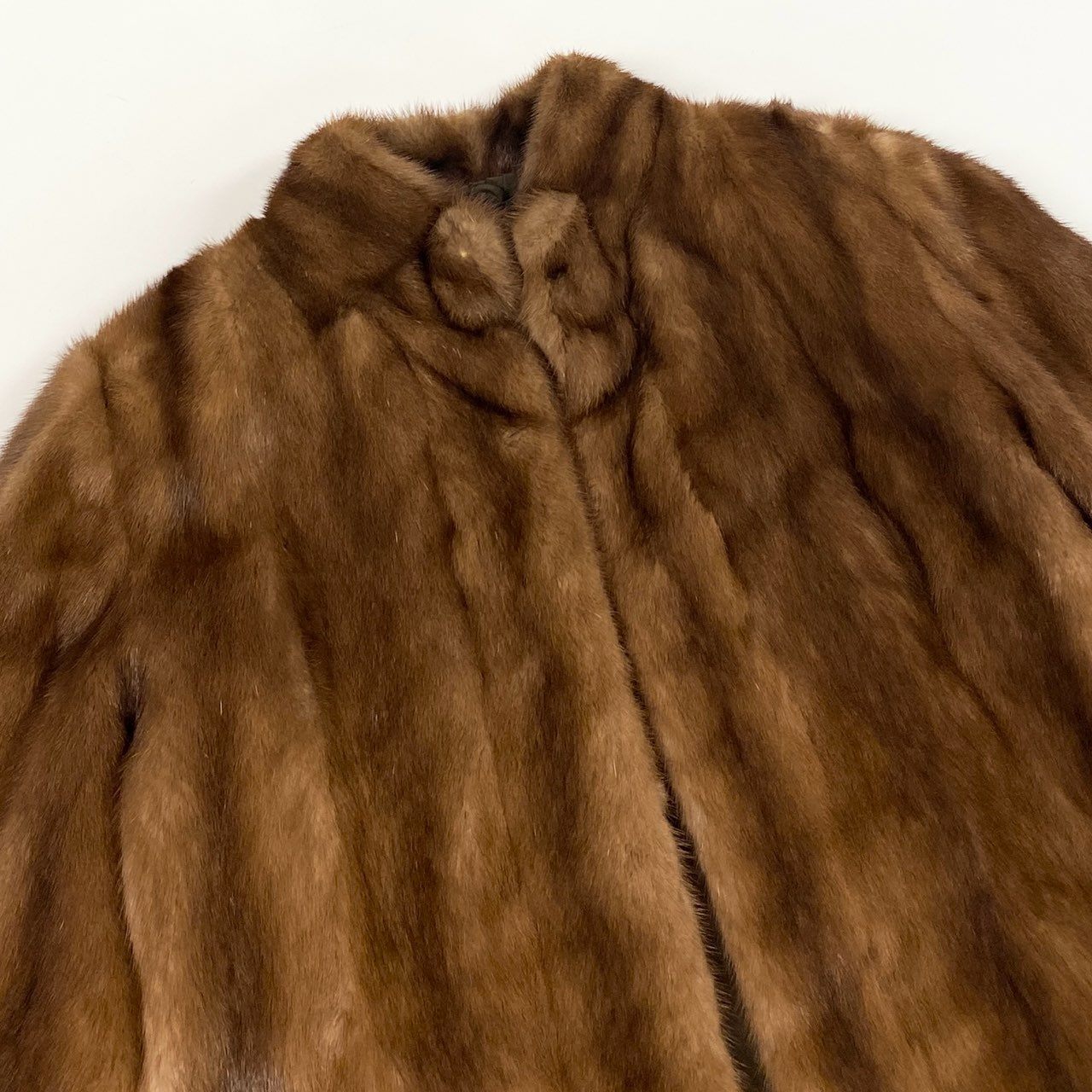 44L10 Moonbat Fur ムーンバットファー デミバフミンク ロングコート サイズF ブラウン 最高級本毛皮 MINK FUR 毛並み◎ 毛質◎t18r