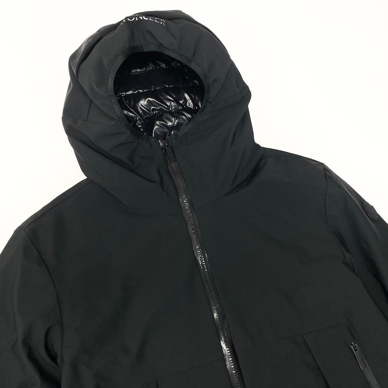 56d13 MONCLER モンクレール MAYON GIUBBOTTO ショートダウンジャケット H20911A00117 539DK 2サイズ ブラック メンズ 男性用sn1