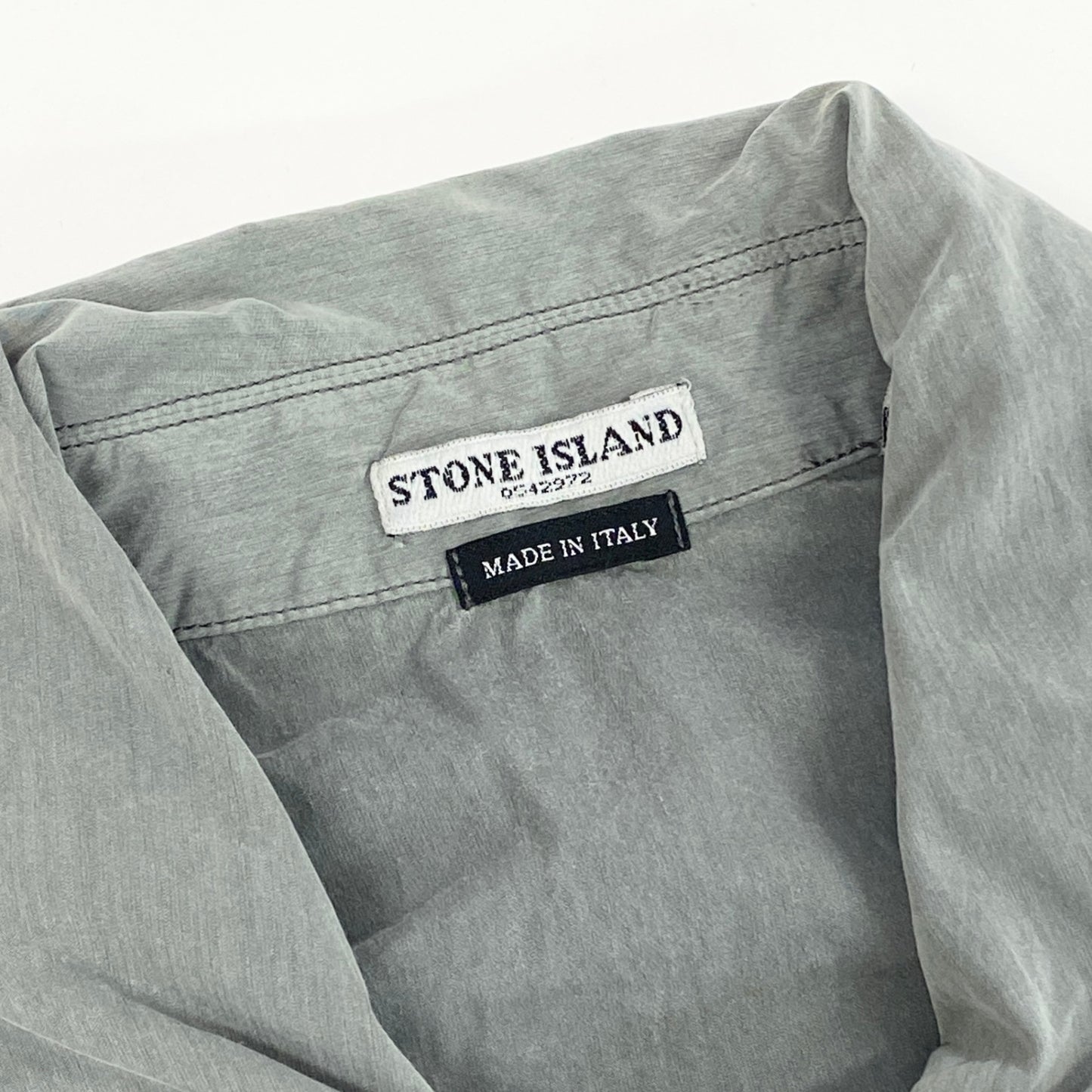 29k6 STONE ISLAND ストーンアイランド コットンナイロンジャケット ブルゾン 04年 00's ジップアップ アウター  4215A04/878 Sサイズ グレー メンズu02t