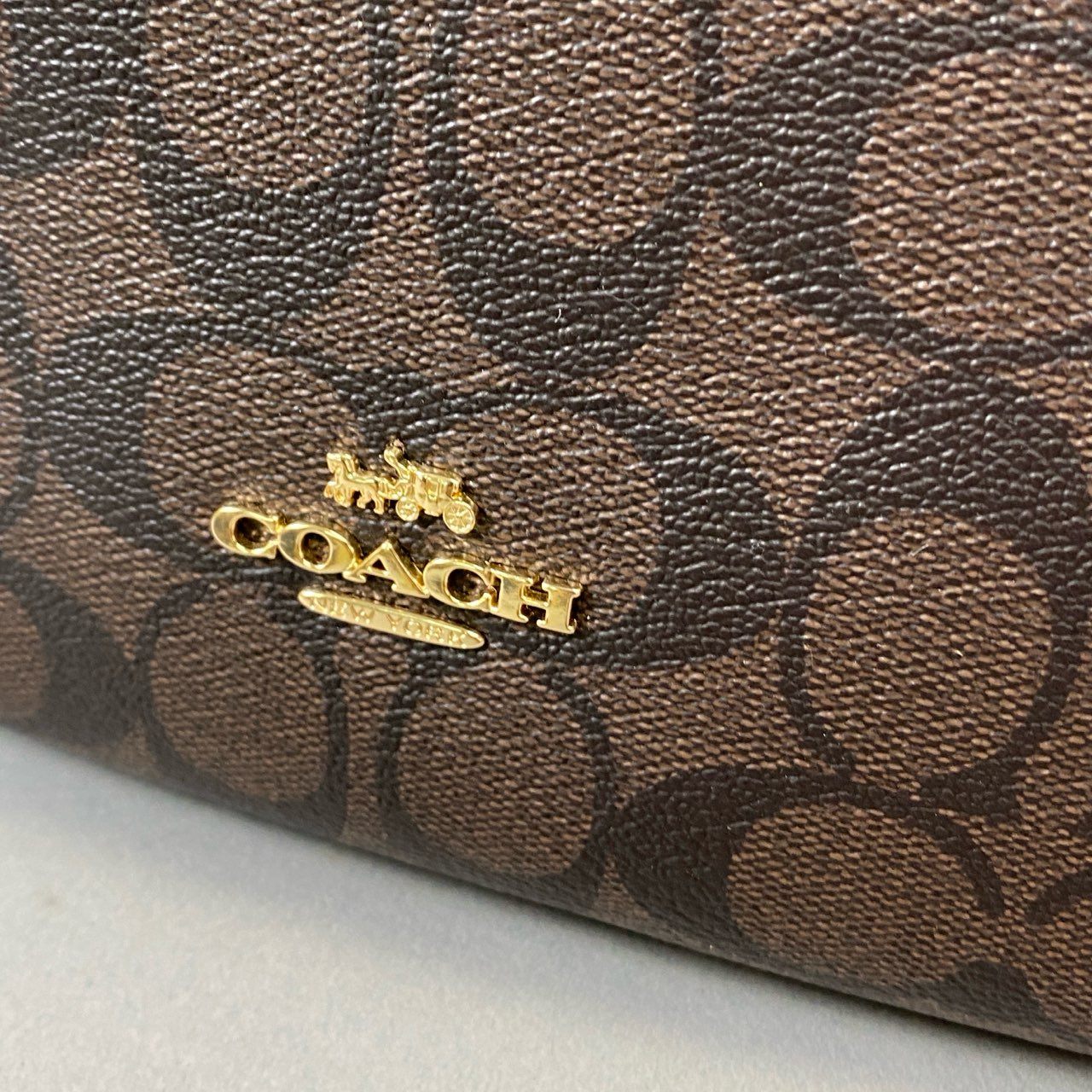 Bj3 《美品》 COACH コーチ ワンハンドル シグネチャー ワンショルダーバッグ F29209 ブラウン 肩掛け 鞄 カバンt18r