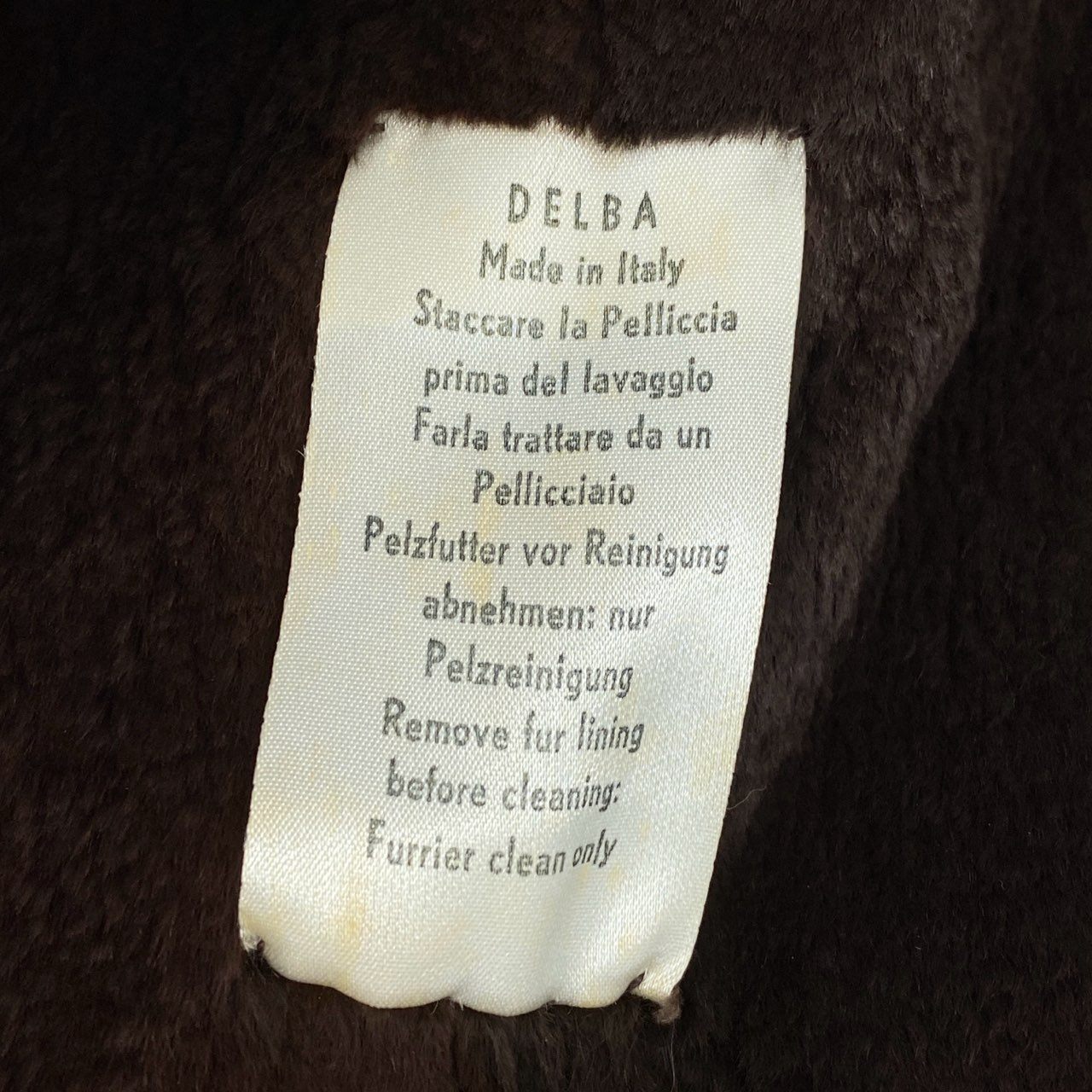 37L10 DELBA デルバ 2WAY ミンクファー ロングコート サイズ38 ブラウン 本毛皮使用 裏地毛皮 取外し可 イタリア製t18r