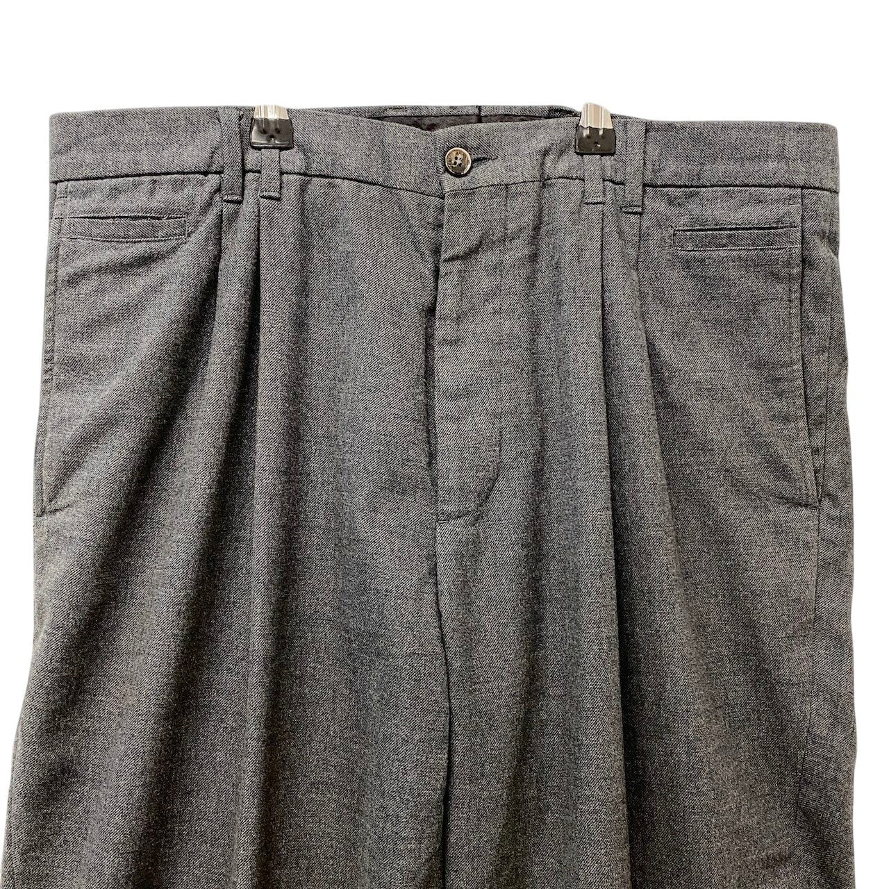 21f16 DOLCE&GABBANA ドルチェアンドガッバーナ タックパンツ スラックスパンツ ボトムス サイズ48 グレー メンズ 紳士服u02t