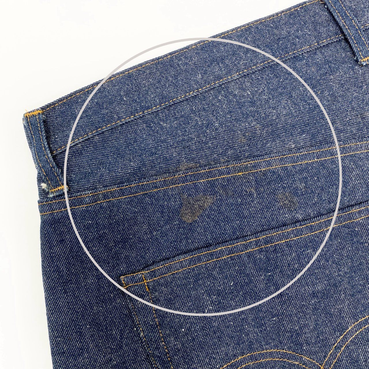 80i29 《保管品》 Levi's リーバイス 超巨大 66モデル バナー デッドストック ボタン裏6 4501-0117 W76 L45 濃紺 デニム 赤耳 タグ付き 展示t18r