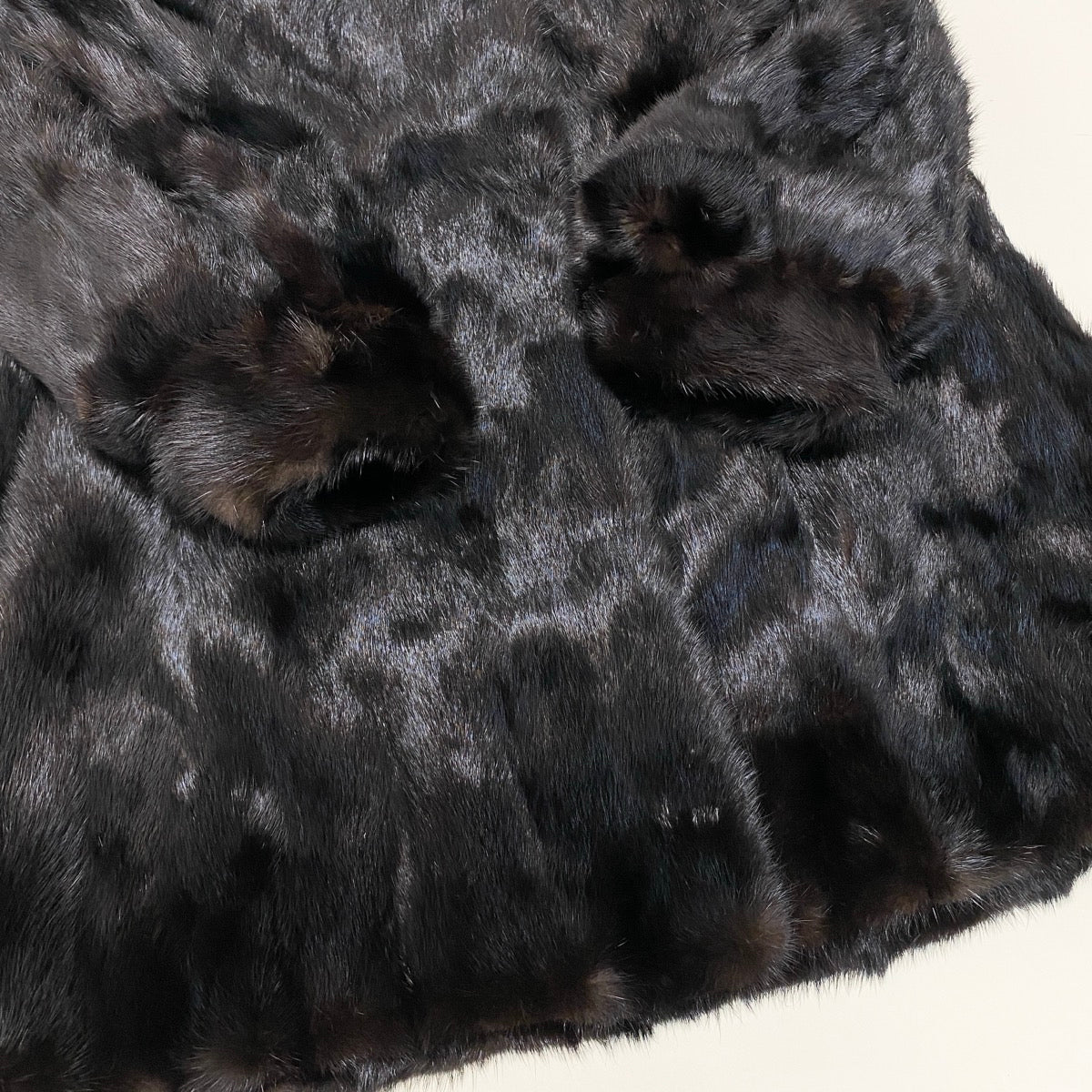 73i19 ダークミンク ロングコート 丈95cm サイズ11 ブラック 本毛皮 Dark Mink Fur Long Coatt18r