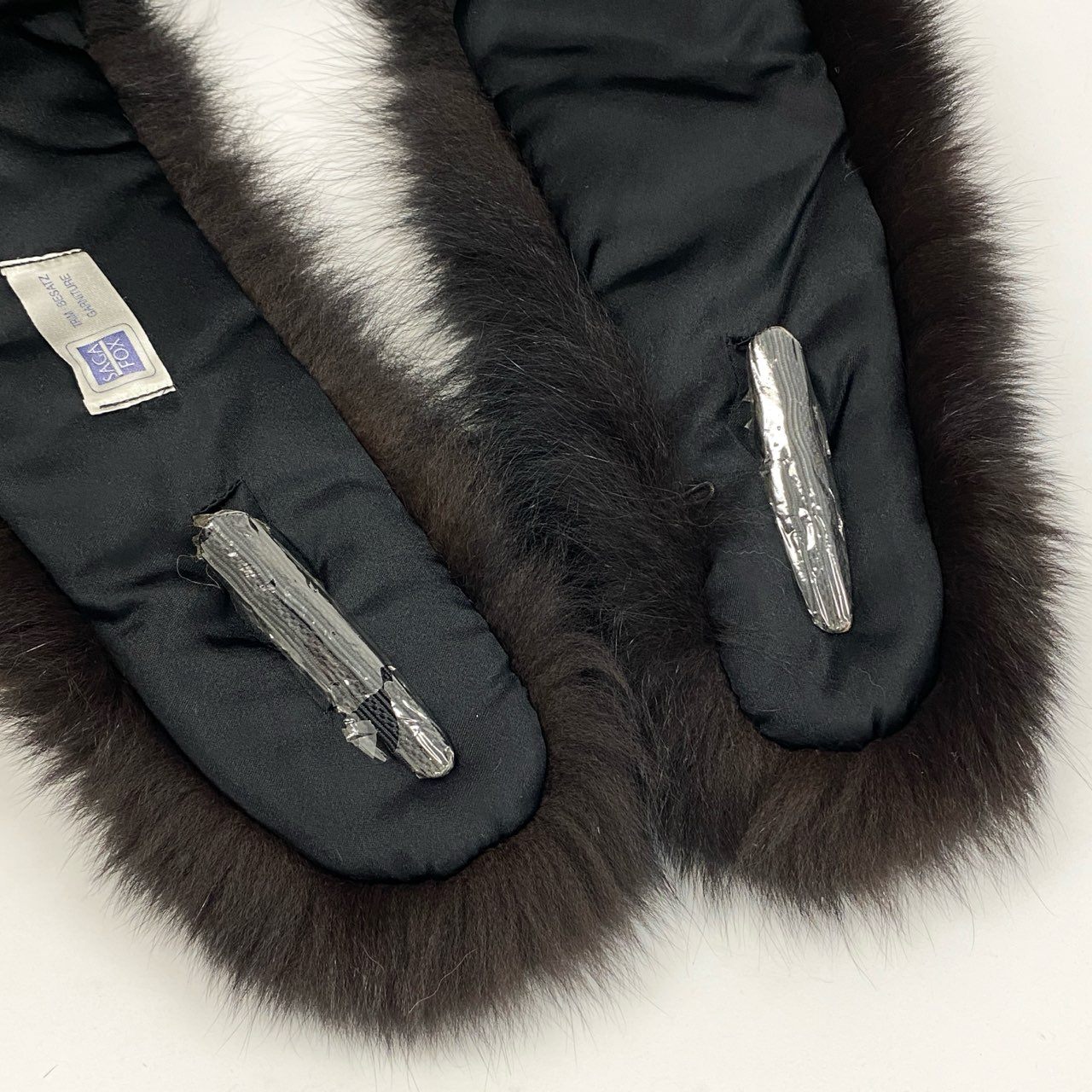 50k29 SAGA FOX サガフォックス 染めフォックス ティペット マフラー 衿巻き 和装 ダークブラウン フォックスファー レディースu02t