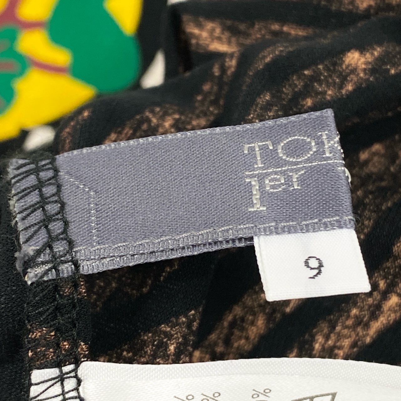 2k19 TOKUKO 1er VOL トクコプルミエヴォル チュニックワンピース トップス 袖シアー切替 ハイネック 9 ブラック レディースu02t