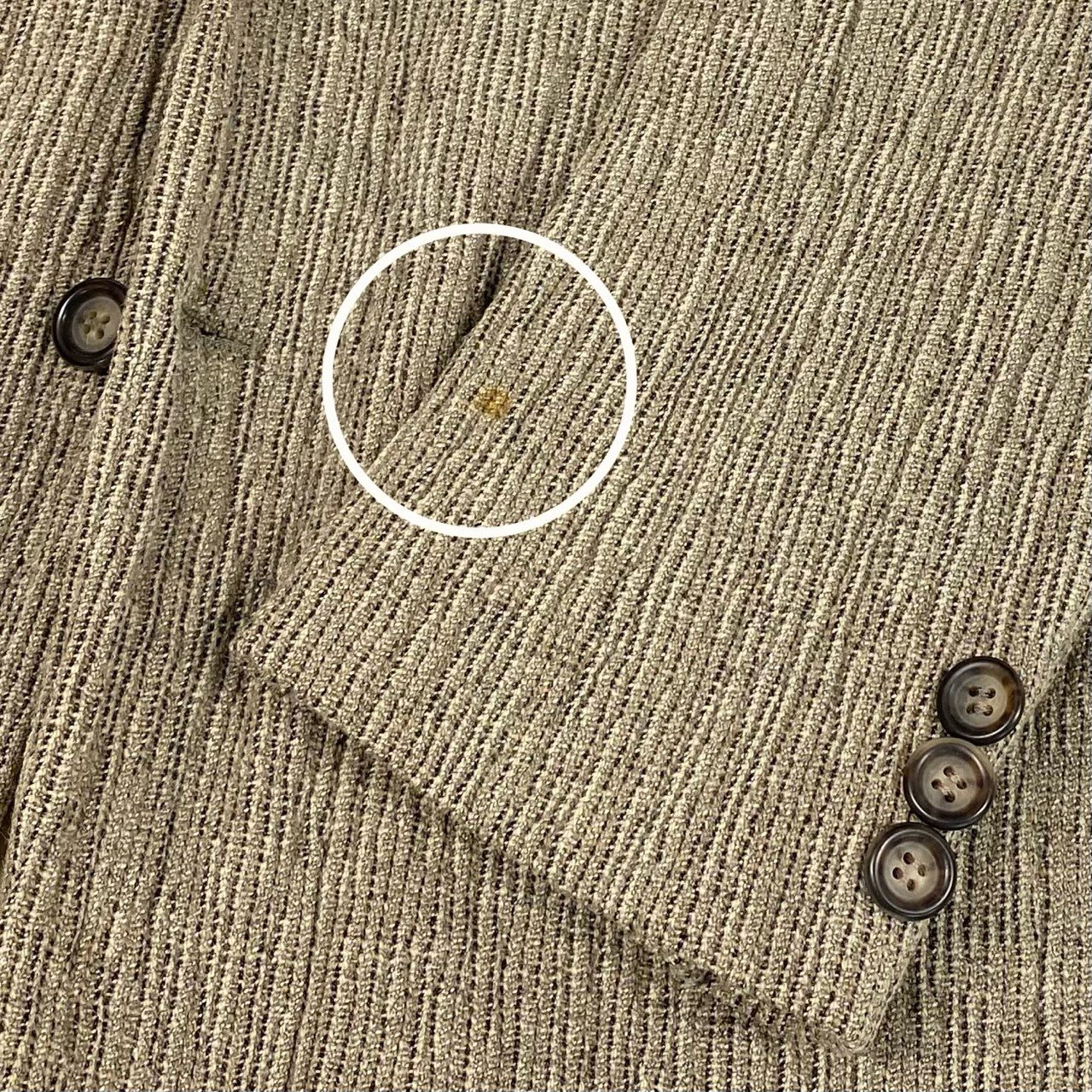 67b3 EMPORIO ARMANI エンポリオアルマーニ 90's ツイードジャケット テーラードジャケット ブレザー 50サイズ ベージュ メンズ 男性用u02t