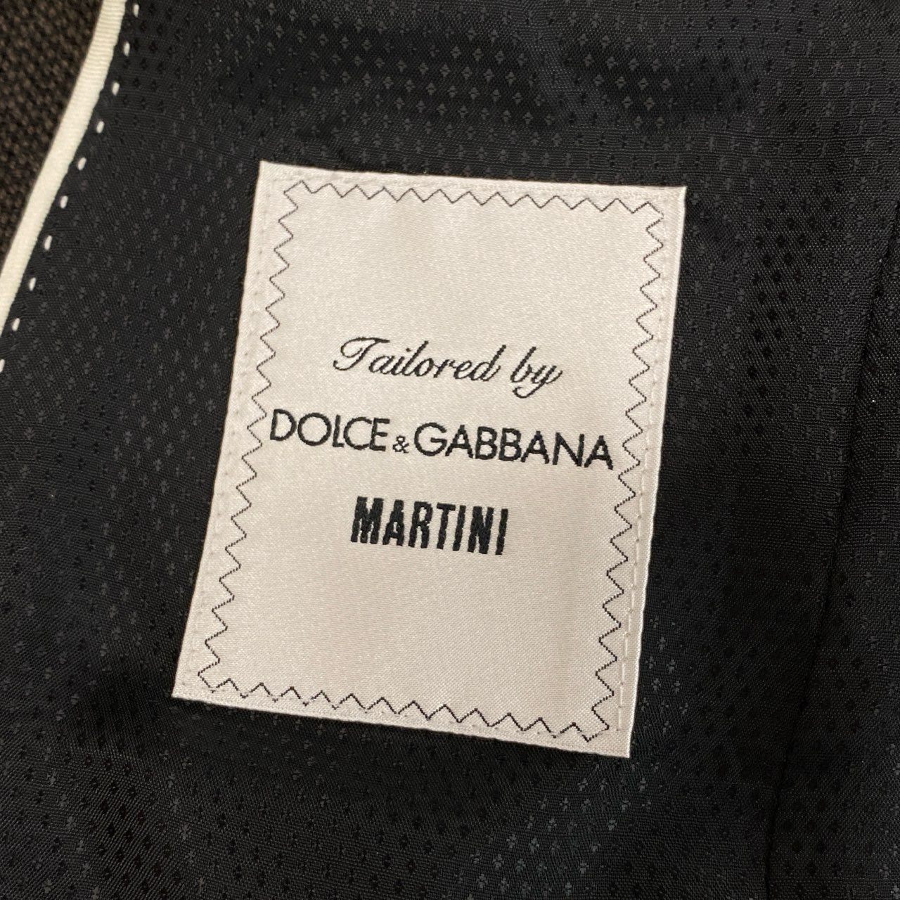 46j3 《美品》 DOLCE&GABBANA ドルチェアンドガッバーナ イタリア製 MARTINI テーラードジャケット ビジネス◎ G2DL7T 44 ブラウン コットン ウール メンズo07t