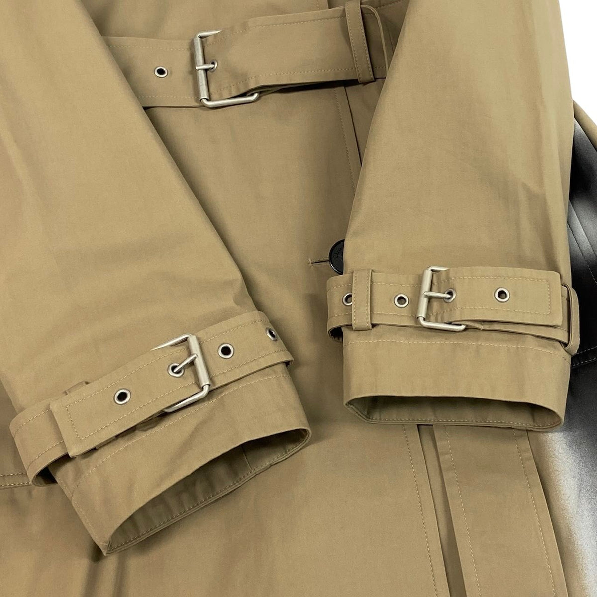 i21 【美品】Christian Dior 2024SS ラ・トゥール・エッフェルト トレンチコート 427M13A3995 42サイズ ベージュ コットン100％ レディース 女性用k02i